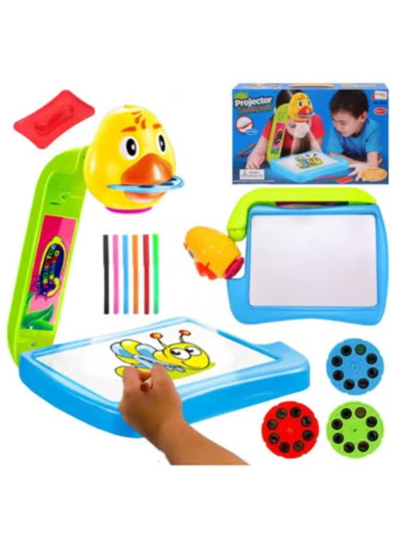 null - Projector Learning from Little Treasures Draw and Trace with duck shaped projector, 3 slide lantern plates... - Image 1