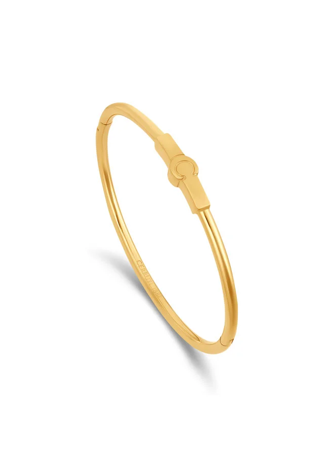 Flavia Gold Plated 316L Stainless Steel Bangle for Women