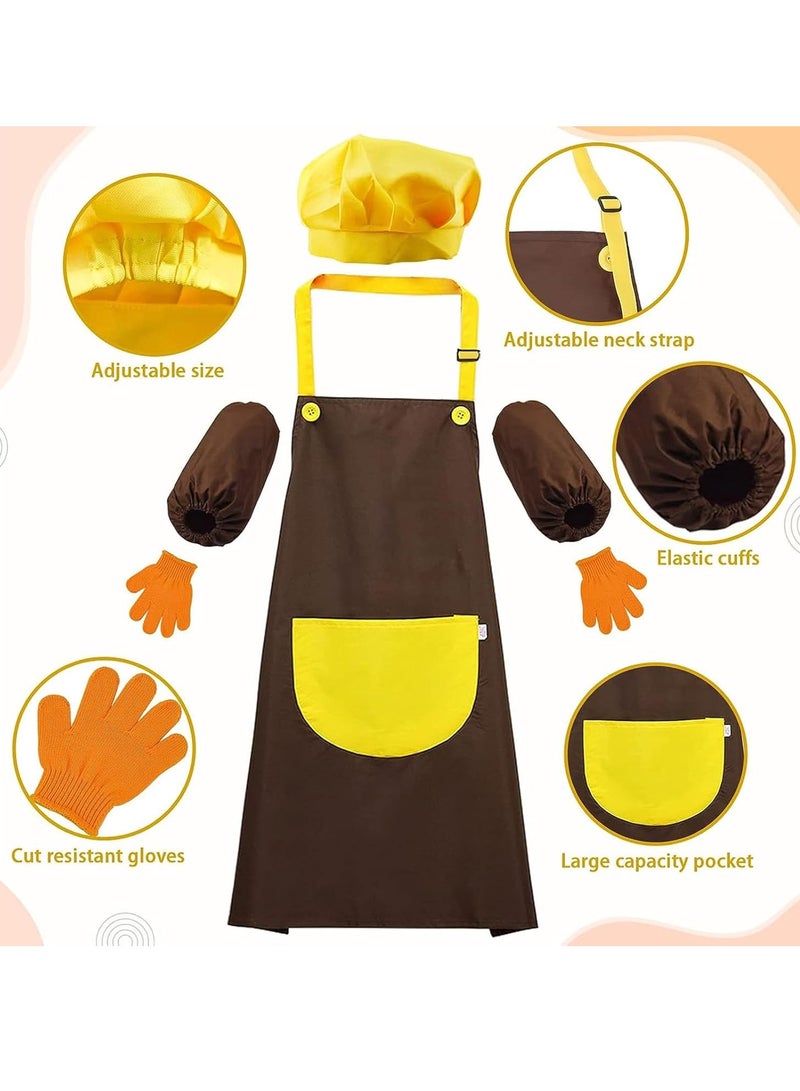 Hanayo 21 Pcs Safe Knife Kid Toddler Kitchen Set for Real Cooking,include Cutting Board Crinkle Cutters Cleaning Tools Apron,Montessori Kitchen Tool Toy for Girl Boy, Educational Gifts for Birthday Party - Image 3