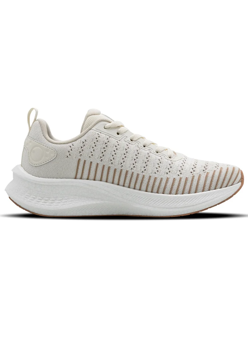 HUNDRED Hundred Sprintpace  Multipurpose Shoes | Running, Walking, Training, Gym & Jogging | Active Grip | HexaFoam Technology |Carbon Fibre Support Plate (Beige/Peach Puff - EUR 41)