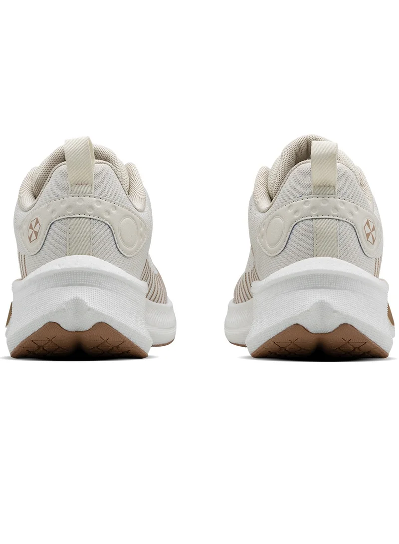 HUNDRED Hundred Sprintpace  Multipurpose Shoes | Running, Walking, Training, Gym & Jogging | Active Grip | HexaFoam Technology |Carbon Fibre Support Plate (Beige/Peach Puff - EUR 41)