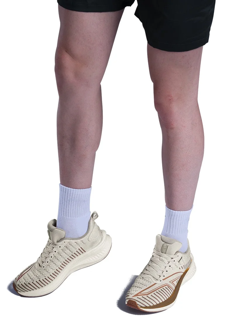 HUNDRED Hundred Sprintpace  Multipurpose Shoes | Running, Walking, Training, Gym & Jogging | Active Grip | HexaFoam Technology |Carbon Fibre Support Plate (Beige/Peach Puff - EUR 41)