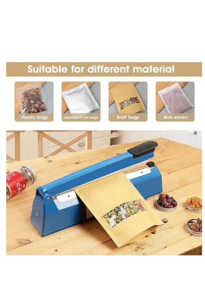 ZAMZIN 16-Inch Impulse Heat Sealer Machine 300W Plastic Bag Sealer with 5mm Sealing Width, Lightweight Portable Heat Sealer for Packaging, Sealer Bags, Food Storage, 12-Inch Adjustable Heat Sealer - Image 1