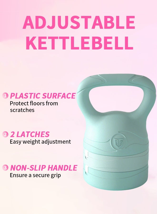 Uptyia Big clearance sale，Anti-Slip Grip Adjustable Weight for Strength Training & Home Workouts, Portable Fitness Kettlebell for Men, Women & Kids 6KG (Blue) - Image 5