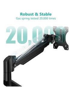 Generic Single Monitor Mount, Gas Spring Monitor Arm for 17-34 inch Screens, Adjustable Computer Monitor Stand up to 26.4lbs, with Clamp and Grommet Base, Mounting Holes 75 and 100mm  - Image 5