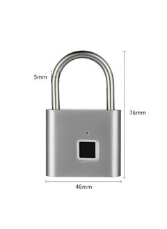 Fingerprint Padlock Bluetooth Lock Smart Padlock with USB Rechargeable Biometric Metal Keyless Lock for Gym & Sports & Bike & School & Fence & Storage - pzsku/Z1F30854891813EBC848BZ/45/_/1699599194/ec2f0794-e6b6-41fc-a69e-58ca3b0d847a