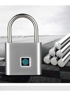 Fingerprint Padlock Bluetooth Lock Smart Padlock with USB Rechargeable Biometric Metal Keyless Lock for Gym & Sports & Bike & School & Fence & Storage - pzsku/Z1F30854891813EBC848BZ/45/_/1699599356/c23e5e41-8a98-4f6e-9245-803f403e5e83