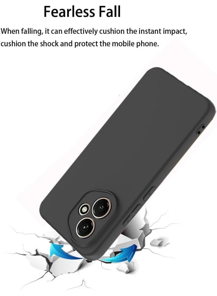 Case for Honor 400 Soft Silicone Case Shockproof Matte Finish Back Hard Shell Cover Inner Fabric Lining full Camera Protection Case - Image 2