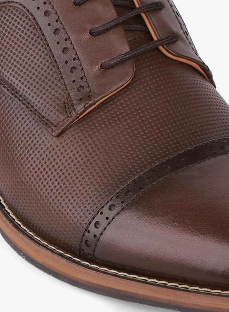 DUCHINI BROWN Men Lace-Up Derby Shoes for Men | Best Price UAE