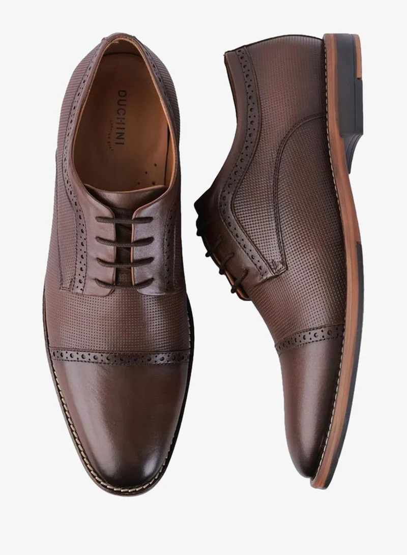 DUCHINI BROWN Men Lace-Up Derby Shoes for Men | Best Price UAE