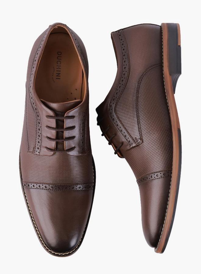 DUCHINI Men Lace-Up Derby Shoes - Image 1