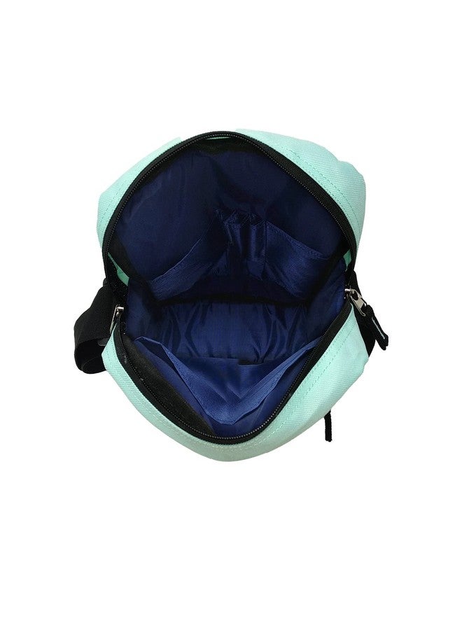 MIKE Solid Messenger Bag - Sea Green - Image 2