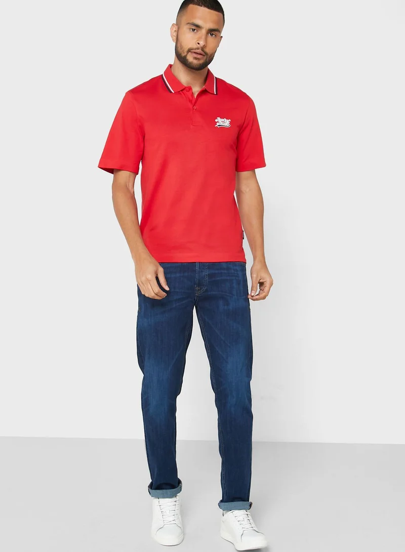 JACK & JONES Logo Print Polo