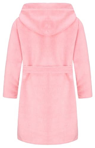FunnyPaja Kids Soft Towel Hooded Robe Cotton Bathrobe for Girls 516 Years Pink 78 Years - Image 3