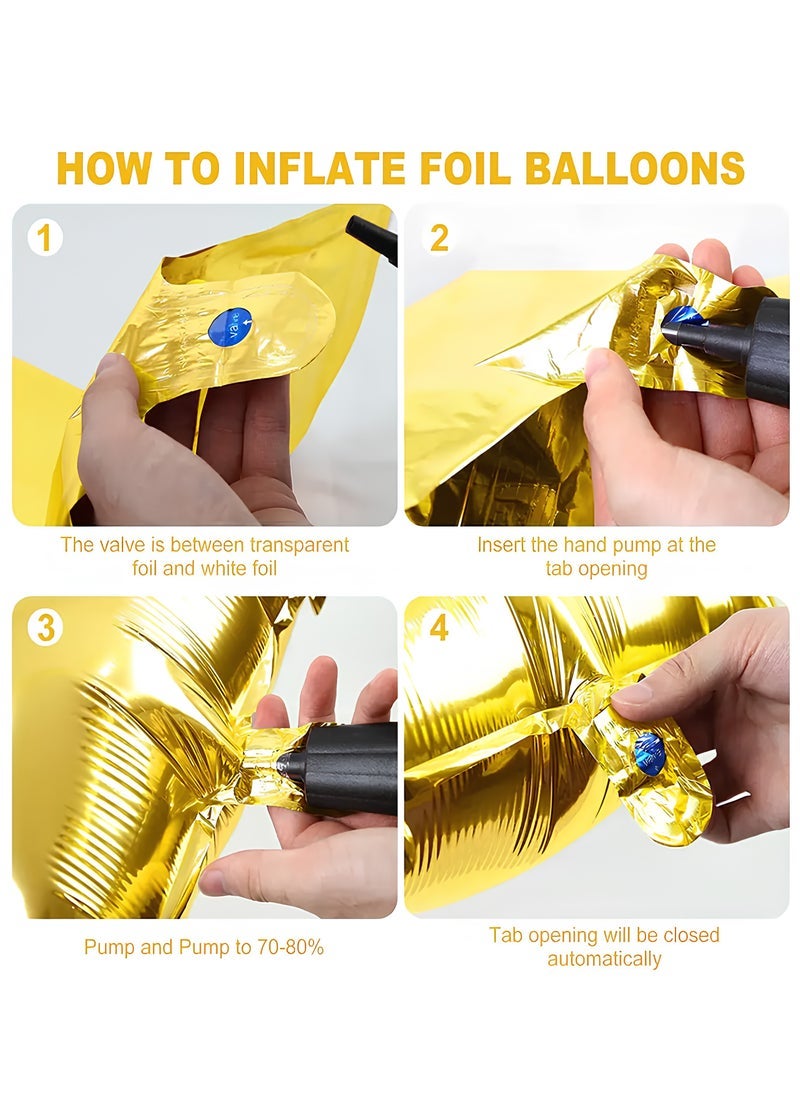 بارتي فن 32 بوصة احباط رسالة بالون حرف F اللون الذهبي مثالي للحفلات وأعياد الميلاد - Image 2