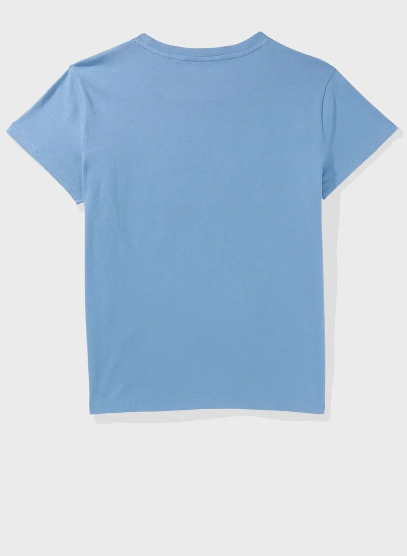امريكان ايجل Graphic Crew Neck T-Shirt