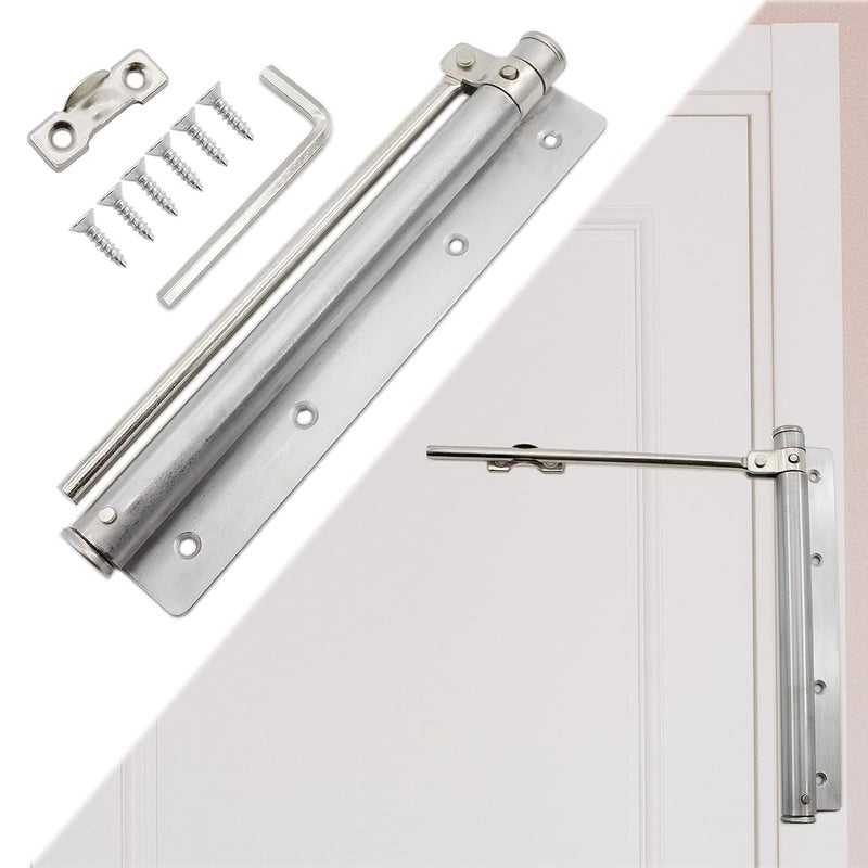 Grofilo Heavy Duty Automatic Door Closer Enhanced Safety and Convenience for Storm and Steel Doors with Adjustable Closing Speed - Image 1