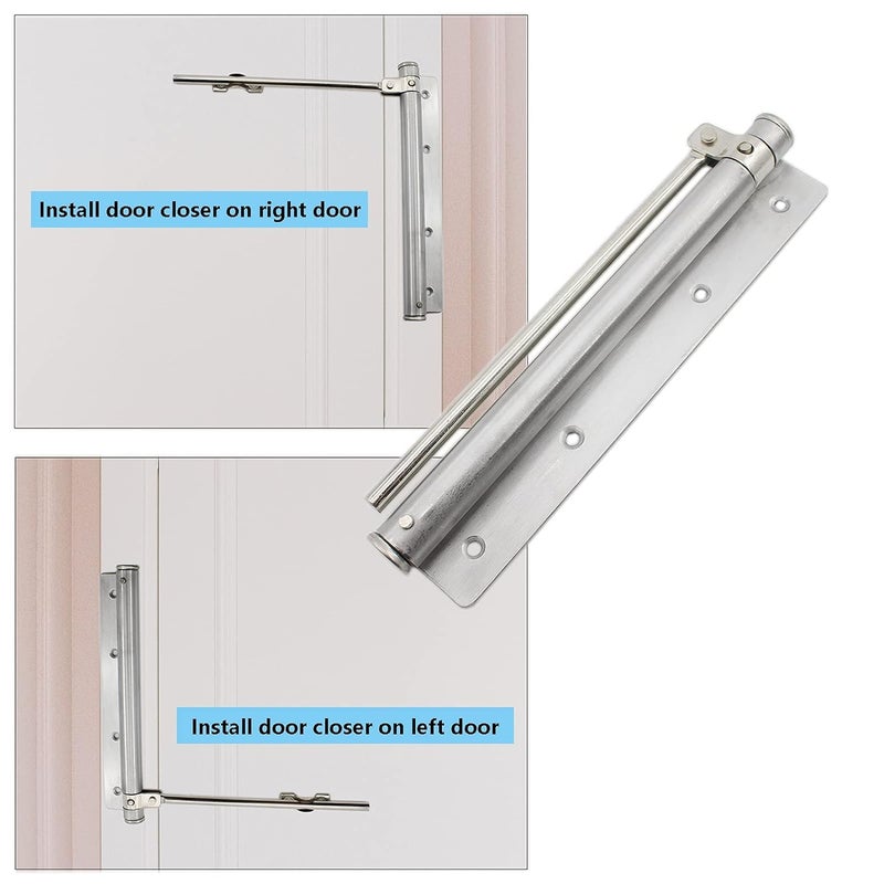 Grofilo Heavy Duty Automatic Door Closer Enhanced Safety and Convenience for Storm and Steel Doors with Adjustable Closing Speed - Image 3