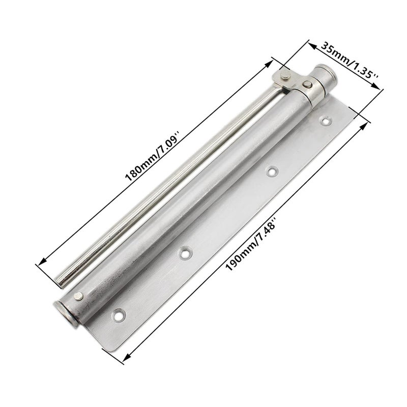 Grofilo Heavy Duty Automatic Door Closer Enhanced Safety and Convenience for Storm and Steel Doors with Adjustable Closing Speed - Image 4