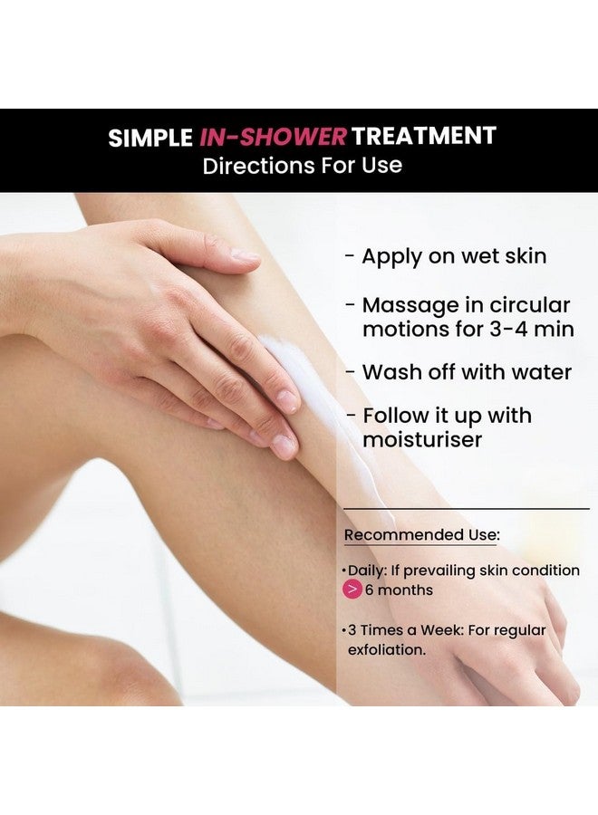 THRIVECO Smoothening Bumps Eraser Exfoliating Body Scrub For Bumpy & Dry Skin, Strawberry Legs, Keratosis Pilaris & Ingrown Hair | Glycolic Acid, Lactic Acid & Spirulina | For Men & Women | All Skin Types | 100Ml - Image 3