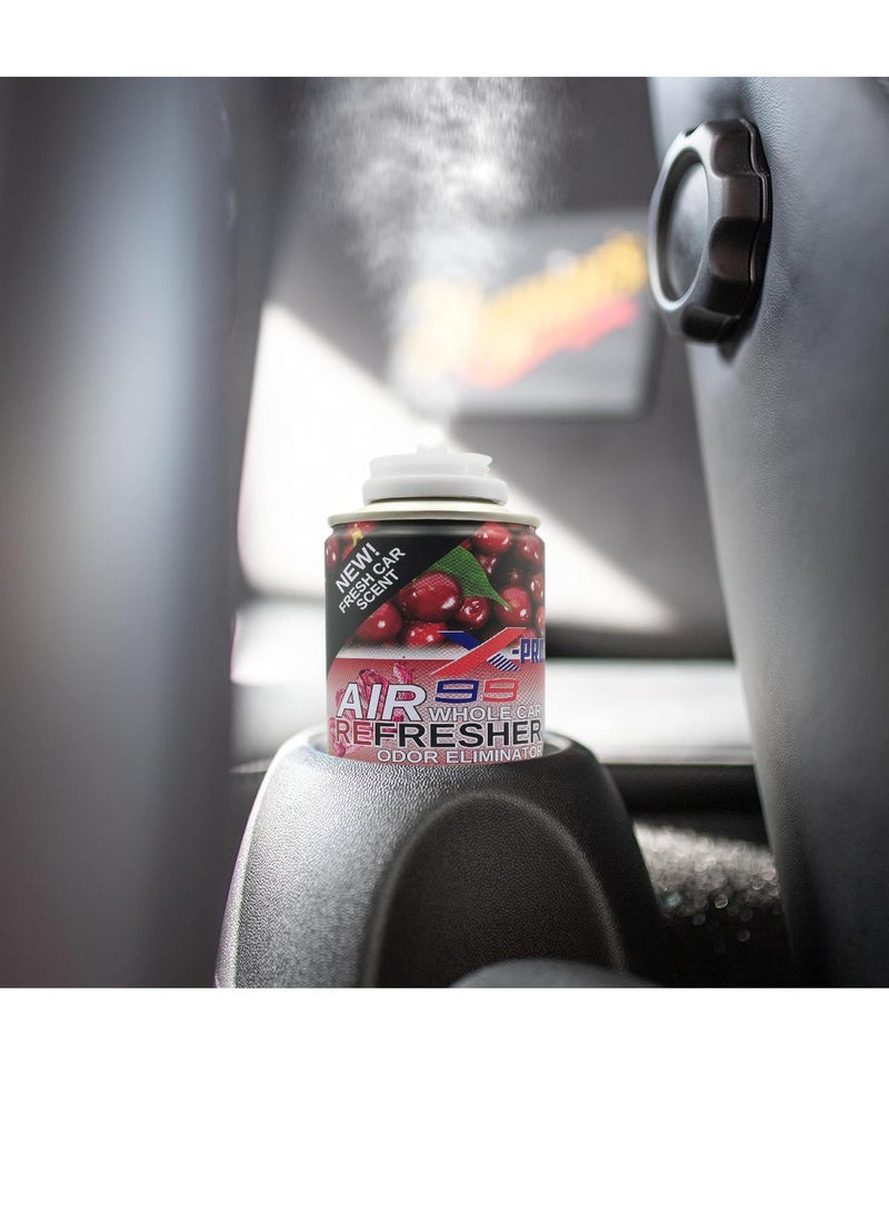 X Pro 99 X-PRO 99 Whole Car Air Refresher Odor Eliminator Spray 200ml, Car AC Vent Cleaner and Interior Freshener, Removes Smoke Food Pet Odors, Long Lasting Cherry Scent, Car Cabin Air Freshener Spray for SUV Sedan Truck and Van Fast Acting Formula Pro - Image 2