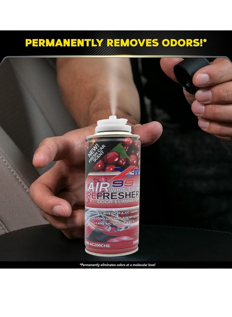 X Pro 99 X-PRO 99 Whole Car Air Refresher Odor Eliminator Spray 200ml, Car AC Vent Cleaner and Interior Freshener, Removes Smoke Food Pet Odors, Long Lasting Cherry Scent, Car Cabin Air Freshener Spray for SUV Sedan Truck and Van Fast Acting Formula Pro - Image 3