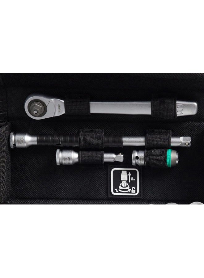 Wera 05004018001 | 8100 زايكلوب 1/4" مجموعة مفاتيح رافعة معدنية مع حقيبة أدوات - 28 قطعة - Image 4