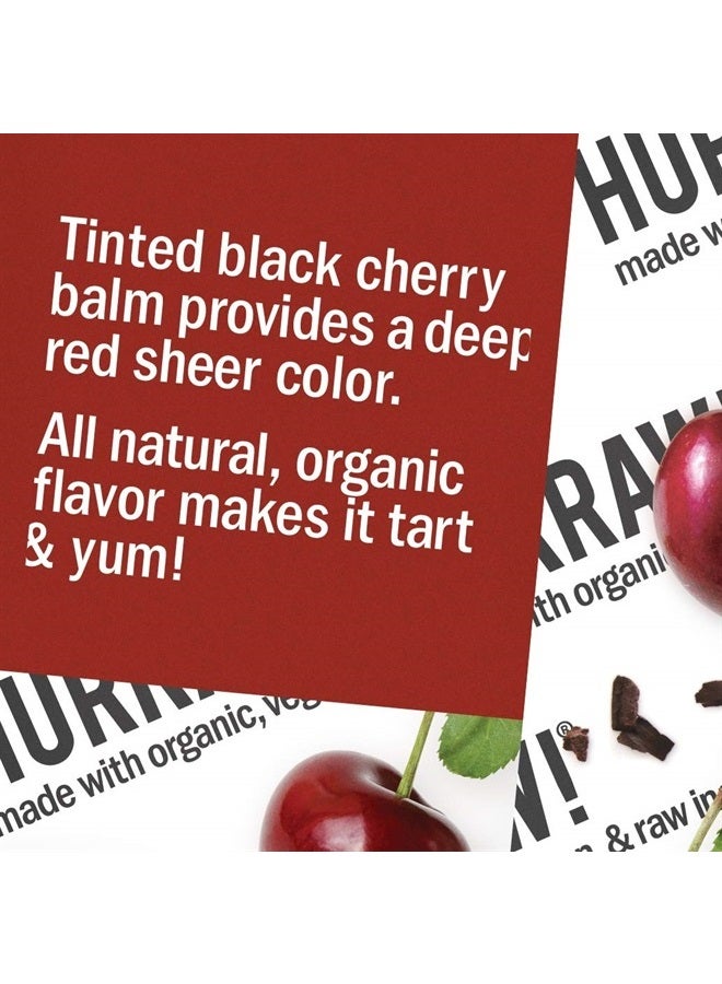 Hurraw! Black Cherry Tinted Lip Balm, 2 Pack: (Sheer Red Tint) Organic, Certified Vegan, Cruelty and Gluten Free. Non-GMO, 100% Natural Ingredients. Bee, Shea, Soy and Palm Free. Made in USA - Image 3