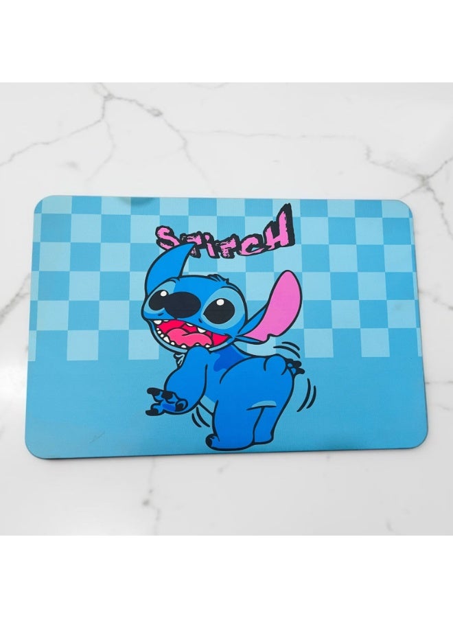 Small Printed Floor Mat with Blue Cartoon Design – Suitable for Bathroom, Bedroom Entrance & Bedside - Image 2