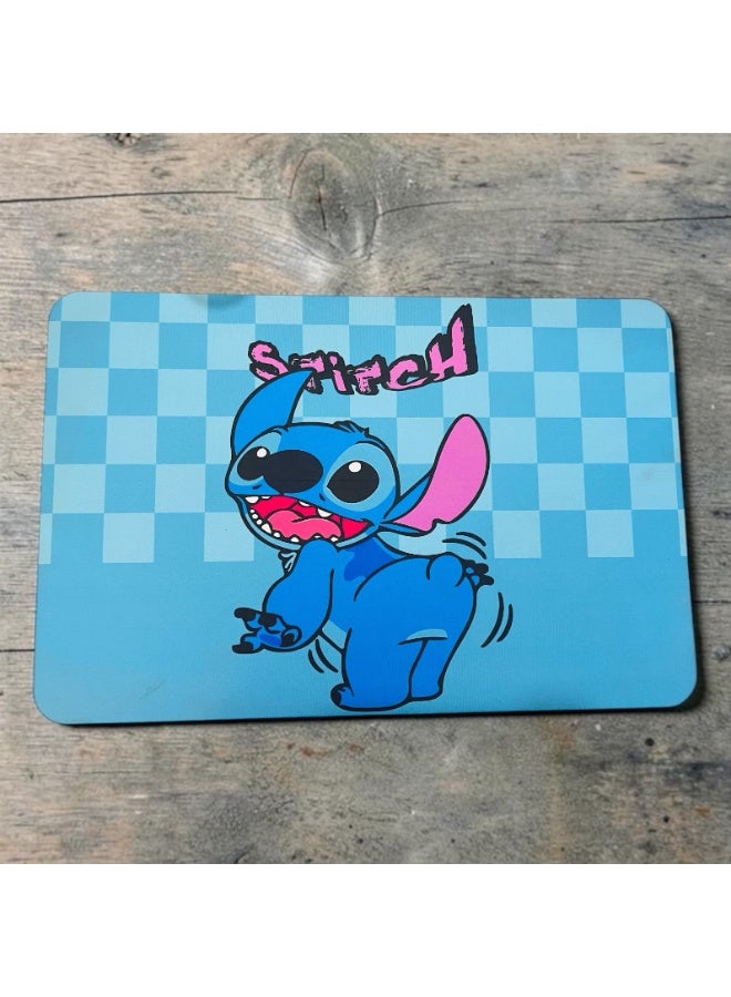 Small Printed Floor Mat with Blue Cartoon Design – Suitable for Bathroom, Bedroom Entrance & Bedside - Image 1