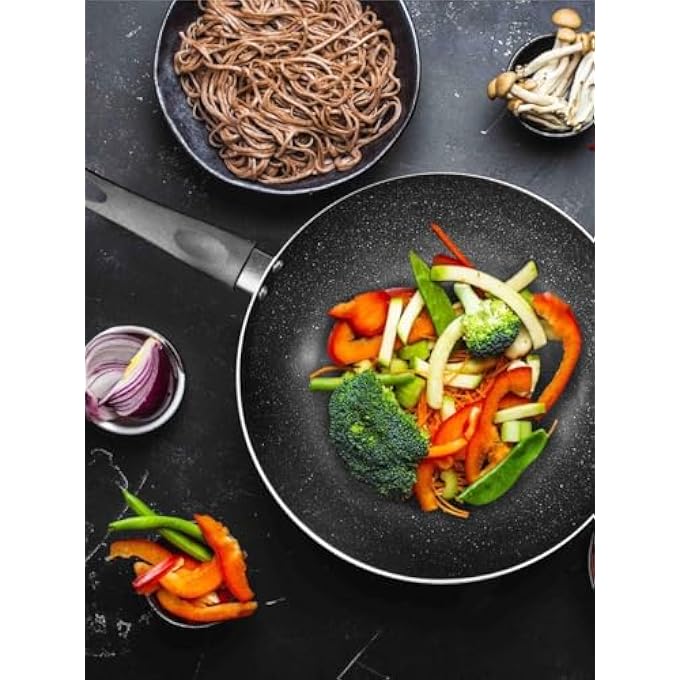 Styli Kitchen Master By Non Stick Induction Wok 28Cm - Image 5