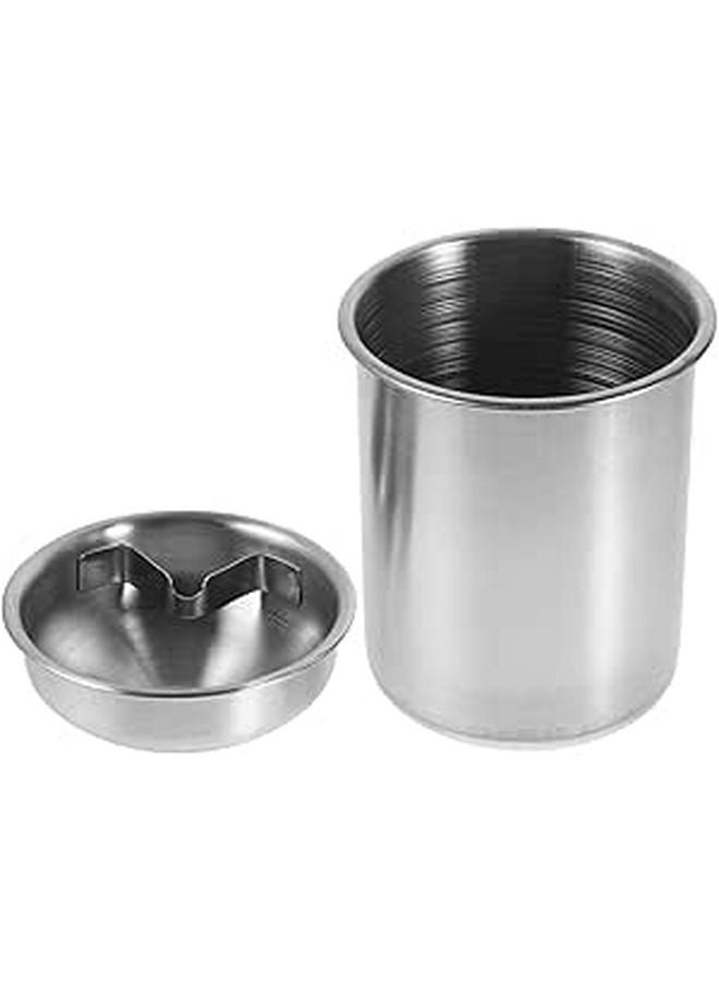 Portable Stainless Steel Car Ashtray Windproof Smokeless Ash Bucket For Vehicle And Desktop - Image 1