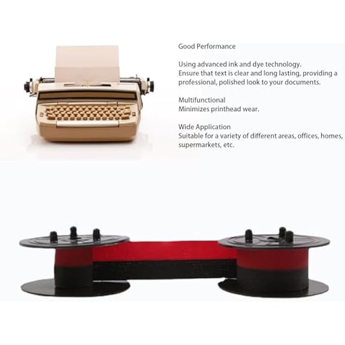 4PCS CALCULATOR RIBBON RED/BLACK, TYPEWRITER RIBBON ADDING MACHINE RIBBON, CALCULATOR INK RIBBON FOR EL-2196BL, FOR MP11DX, PORELON 11216 CALCULATOR - Image 3