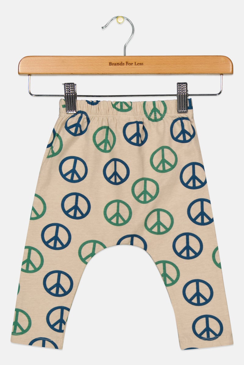 Cotton On Toddlers Boy Allover Print Pants, Brown Combo - Image 1