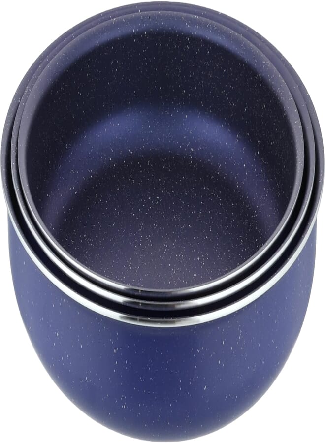 CASEONI Caseoni Granite Round Baking Dishes 3-Piece Set, Blue 
