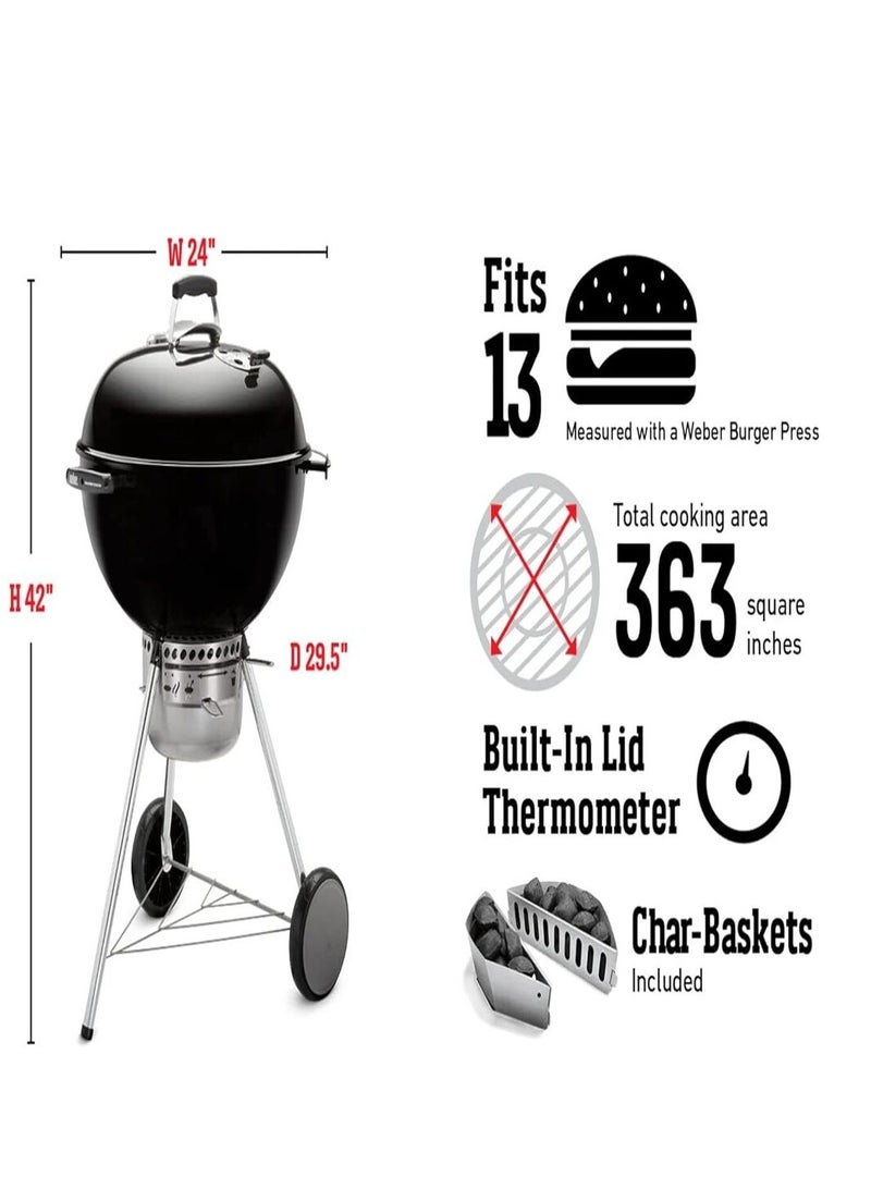 Weber Master-Touch Charcoal Grill 22" Spring Ivory  - Image 3