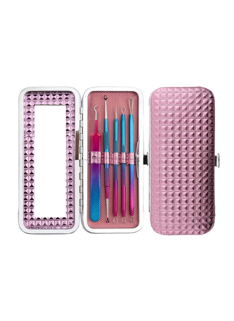 Y&D Blackhead Removal Kit, Acne Extractor Tools Stainless Steel Pimple Set Facial Blemish Solutions Surgical Grade Skincare Pore Cleaning Accessories for Quick and Easy of Pimples  - Image 1