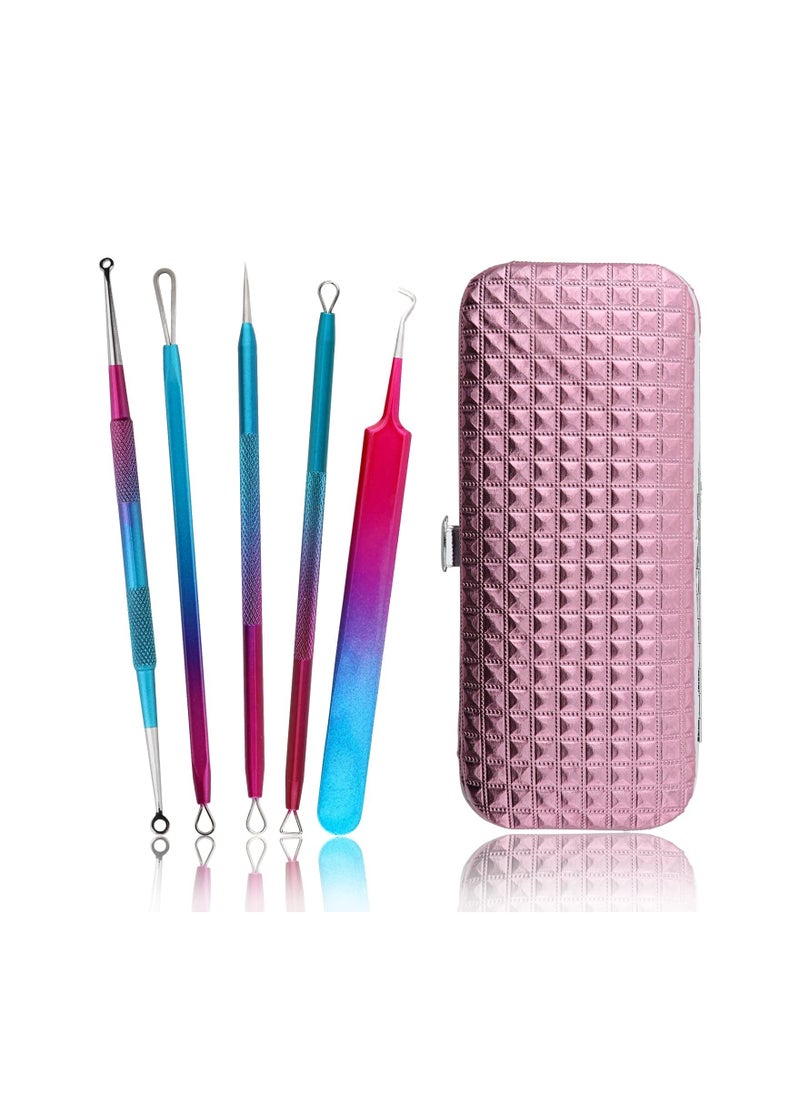 Y&D Blackhead Removal Kit, Acne Extractor Tools Stainless Steel Pimple Set Facial Blemish Solutions Surgical Grade Skincare Pore Cleaning Accessories for Quick and Easy of Pimples  - Image 2