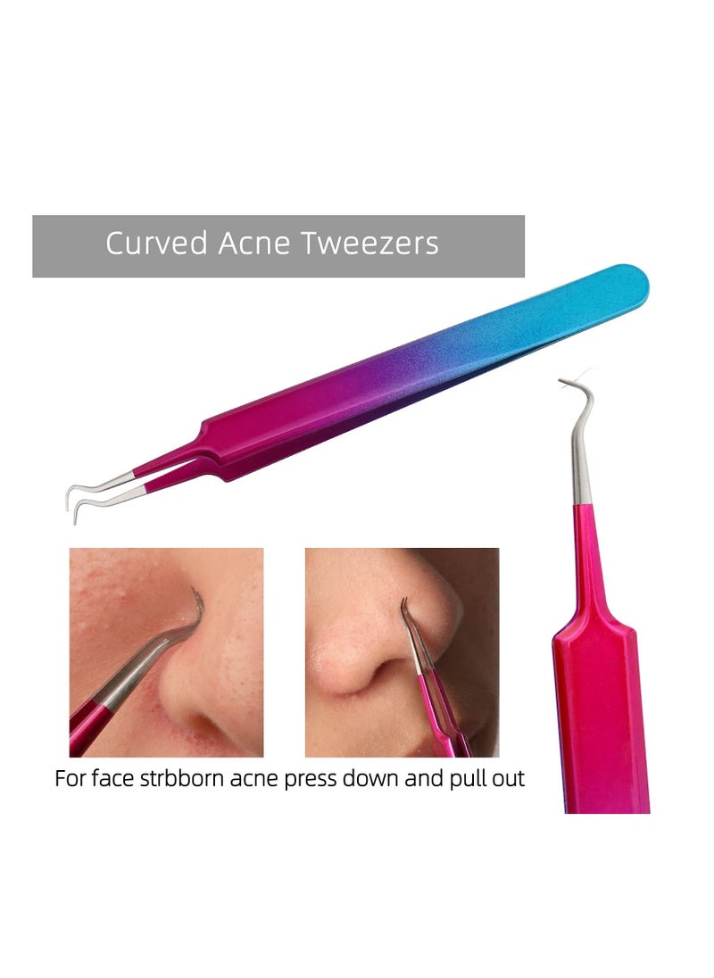 Y&D Blackhead Removal Kit, Acne Extractor Tools Stainless Steel Pimple Set Facial Blemish Solutions Surgical Grade Skincare Pore Cleaning Accessories for Quick and Easy of Pimples  - Image 3