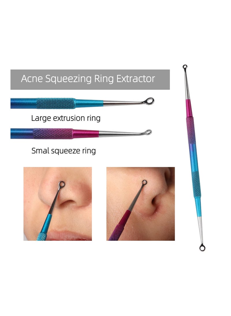 Y&D Blackhead Removal Kit, Acne Extractor Tools Stainless Steel Pimple Set Facial Blemish Solutions Surgical Grade Skincare Pore Cleaning Accessories for Quick and Easy of Pimples  - Image 5