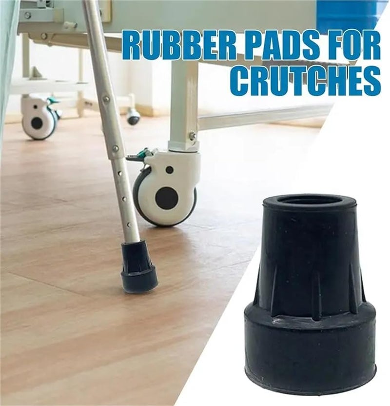 Rubber Cane Tips 10 Pcs Non Slip Walking Stick Crutch Pad Caps Cover Protector 19mm - Image 5