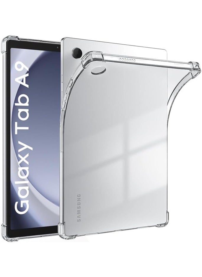 YoYoTech Clear Case Cover for Samsung Galaxy Tab A9 8.7 inch Air Hybrid Slim Fit Shockproof Crystal TPU Protective Case Cover 2023  - Image 1