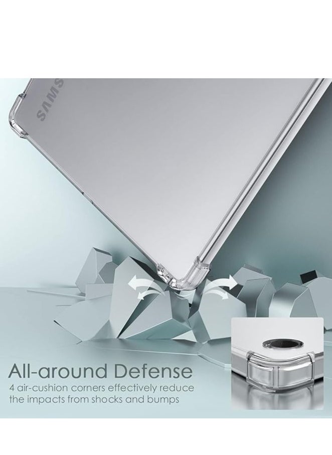 YoYoTech Clear Case Cover for Samsung Galaxy Tab A9 8.7 inch Air Hybrid Slim Fit Shockproof Crystal TPU Protective Case Cover 2023  - Image 4