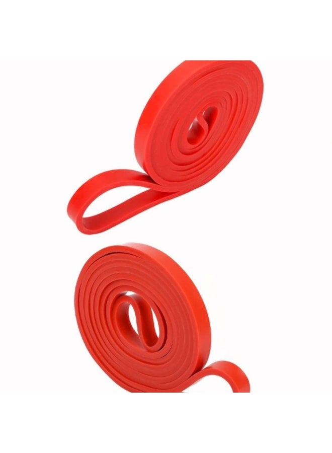 STRAUSS Strong Red 22kg Resistance Band – Strength and Toning Body Exercises - Image 3