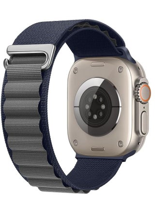 Tin Tech Compatible with Apple Watch Series Ultra/Ultra 2 Band 49mm, 45mm, 44mm, 42mm, Nylon Sport Loop Band for Apple Watch Ultra/SE 1/2/3/4/5/6/7/8,– Navy grey - pzsku/Z1F31400CDDD18DA64EECZ/45/_/1719127152/b3834407-d40b-4118-b410-2f925a7517b5