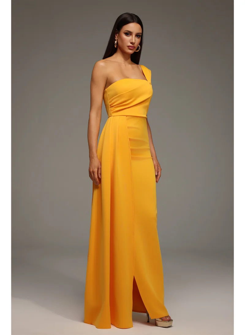 Bella Barnett Olapa One Shoulder Slit Maxi Dress