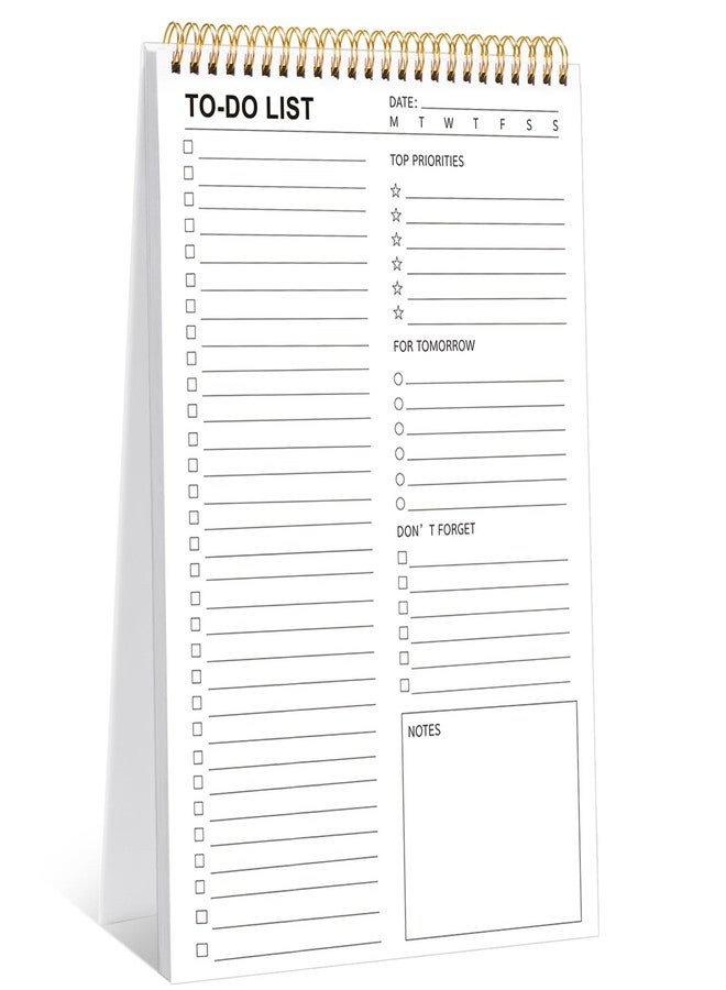 Thboxes To Do List Notepad, 120 Pages 8.5x11" To Do List Notebook Undated Daily Planner Notepad with Task Checklist To Do and Note Organization - Image 1