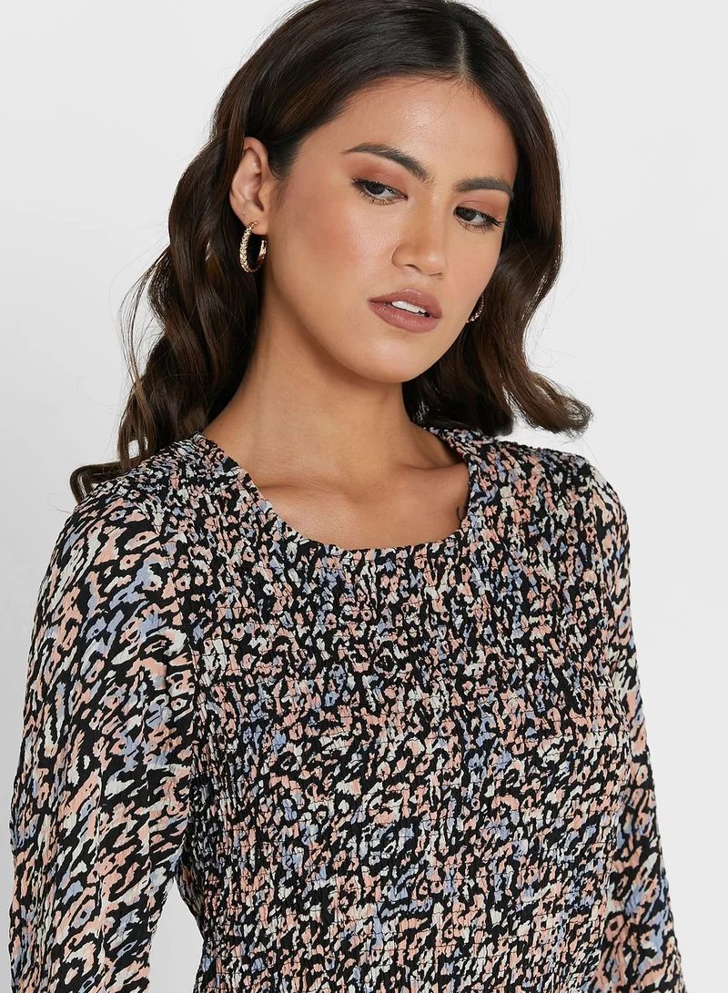 PIECES Floral Print Dress