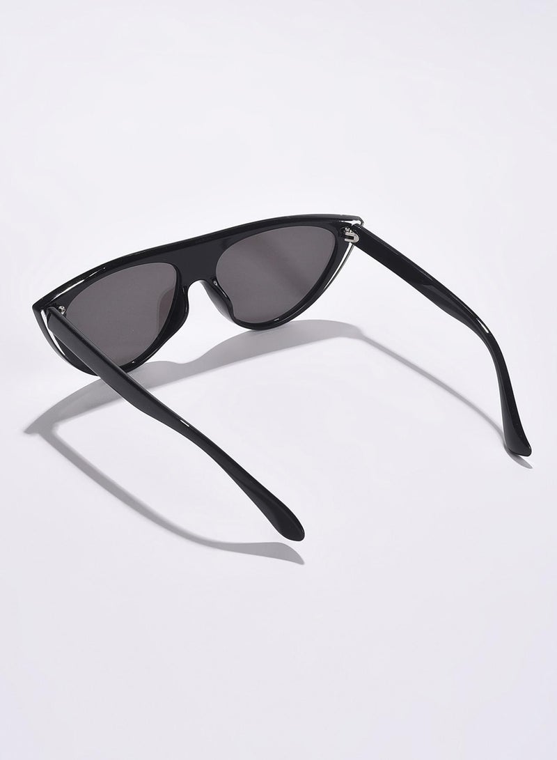 Haute Sauce Black Lens Black Cateye Sunglasses - Image 4