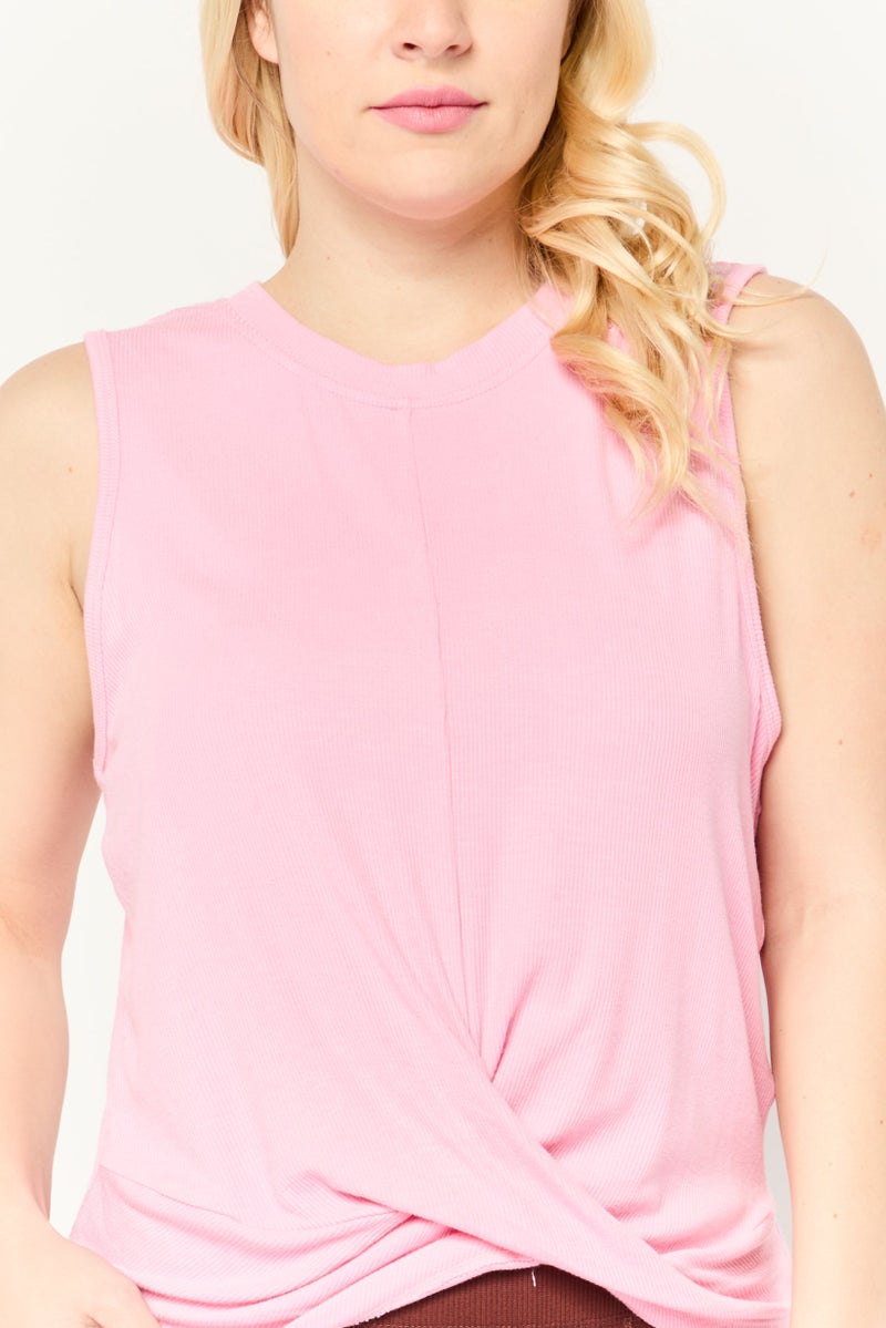 DKNY Sport Women Sportswear Fit Sleeveless Training Tank Top, Pink - Image 4